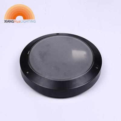 China Waterproof Tempered Glass Round Aluminum With Led Bulkhead Light E27 Glass Wall Light NEW Outdoor Graphite for sale