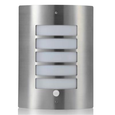 China Polycarbonate Stainless Steel Wall Lamp E27 Multi Stripe Bulkhead Sensor Light Outdoor for sale