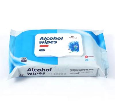 China ANTISEPTIC Alcohol Disinfectant Wipes For Cleansing Skin Antiseptic 50wipes for sale