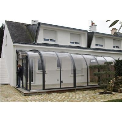 China Modern Popular Foshan Garden Lowes Aluminum Design View Glass House / Solarium for sale