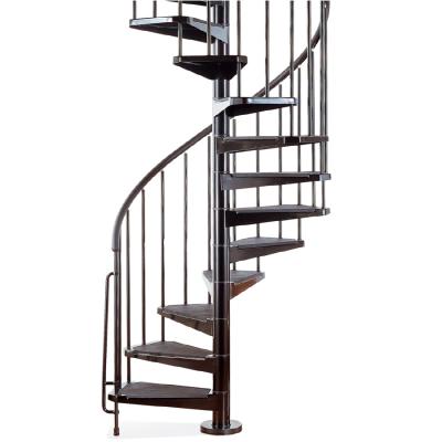 China Carbon Stainless Steel Structure Modern Design Outdoor Metal Used Spiral Staircase for sale