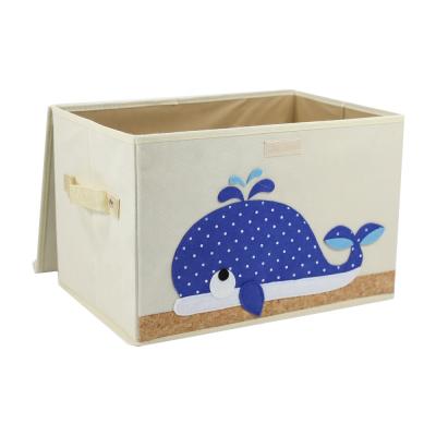 China Viable Rectangular Foldable Embroidery Cloth Storage Box for sale