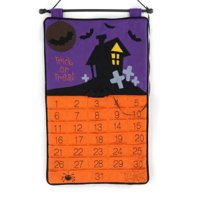 China Fleece Festival Calendar Halloween Ornament Hanging Decoration for sale