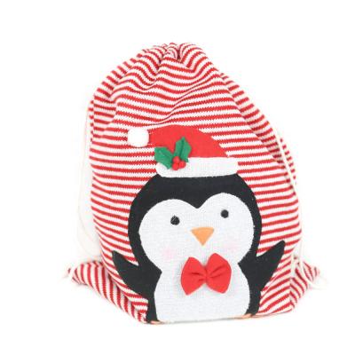 China Knit Knitted Fabric Snowman Holiday Christmas Gift Bag Decoration Items for sale