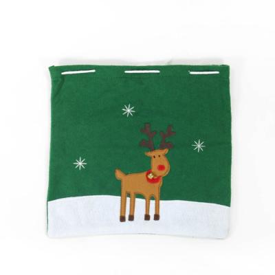 China Recyclable Custom Printed Fabric Christmas Felt Gift Pouch With Drawstrings for sale