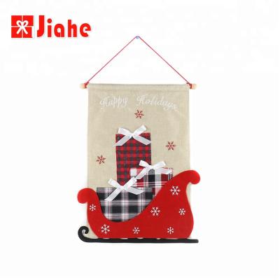 China wholesale christmas garden flag canvas decorations made in china for sale