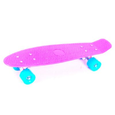 China Factory direct china fish plastic four wheel skateboard youth new small, single wheel road tilt flashing skateboard for sale