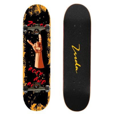 China Hot Sale Professional Lower Price Double Tilt Wooden Four Wheel Skateboard Reliable Factory Direct Supply for sale