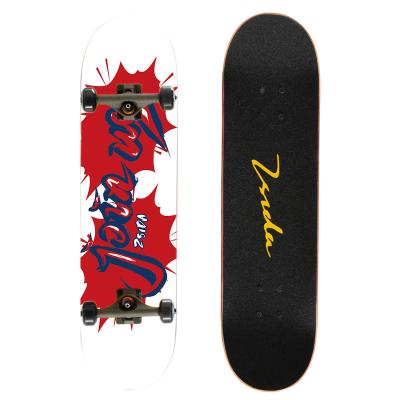 China New youth adult outdoor extreme sports double warped maple skateboard brush street dance deck skateboard hot sales customized for sale