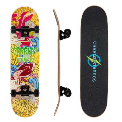 China Factory Wholesale Youth Beginner Maple Youth Skateboard Four Wheel Deck for sale