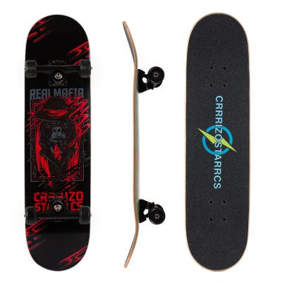 China Youth Best Value Complete Custom Printed Painted Maple Skateboard Suitable For Adults for sale