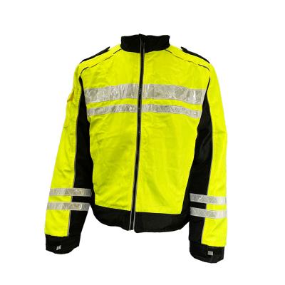 China Comfortable High Visibility Fluorescent Logo Work Wear Safety Reflective Customized Jacket for sale