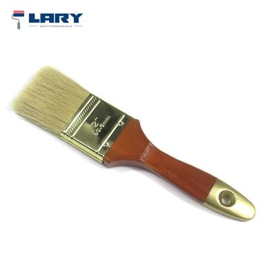 China Other Hot Selling High Quality Pure Bristle Wood Handle Brush With Gold End for sale