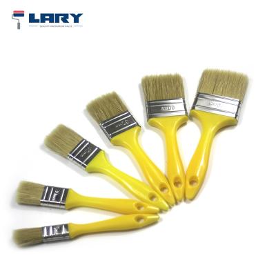 China Other hot sale high quality pure bristle yellow plastic handle brush for sale