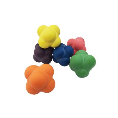 China Hand-Eye Coordination Skills Rubber Reaction Balls Speed ​​Trainer Sports Training for sale