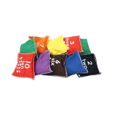 China Square Throw Bean Bag 10pcs SET Kids Toys For Games High Quality for sale