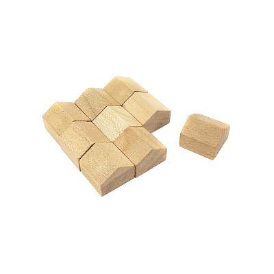 China Taiwan GD Wooden Shape -12*12*10 Small Animal Wooden House Open Block Game Educational Game Toy for sale