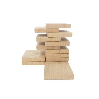 China Wooden construction toy 30x30x5.0 mm blank, nature color wooden building block piece toy; educational wooden toy for children for sale