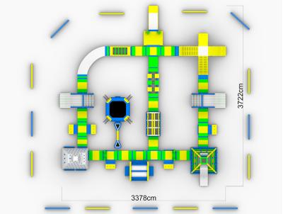 China Amazing Adult Aquapark Equipment Price Amusement Aqua Park Floating Inflatable Water Park For Sea zu verkaufen