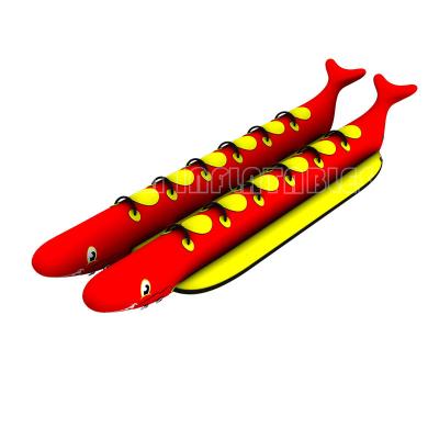 Cina Crazy Water Sport Games Inflatable Dragon Banana Boat For Water Play Equipment Entertainments in vendita