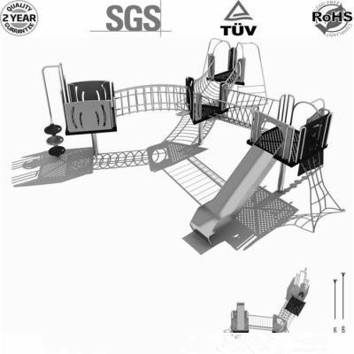 Chine Conception populaire d'équipements extérieurs standard de terrain de jeu d'UE avec la glissière à vendre