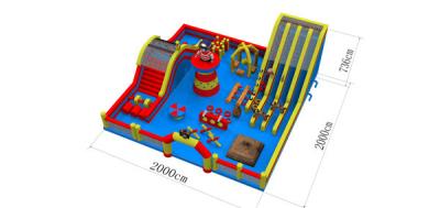 China Resistência uv do grande parque temático inflável comercial para o campo de jogos das crianças à venda