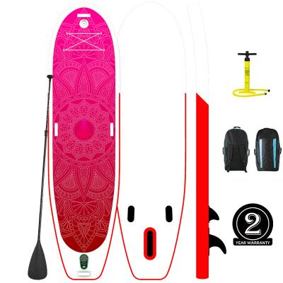 중국 Inflatable water yoga pink sup inflatable paddle board 판매용