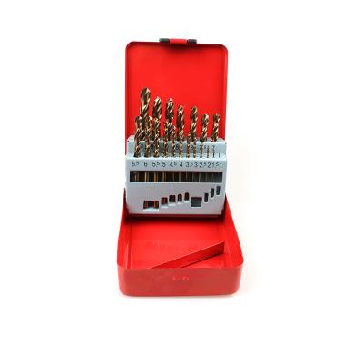 China Metal Drilling Factory High Quality Hot Selling HSS Shank Twist Straight Drill Bit Sets For Metal Steel Drilling for sale