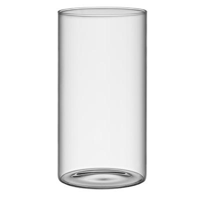 China High Borosilicate Glass Jar OEM/ODM Clear Glass Vase Modern Wholesale Cylinder Large Clear Tube for sale