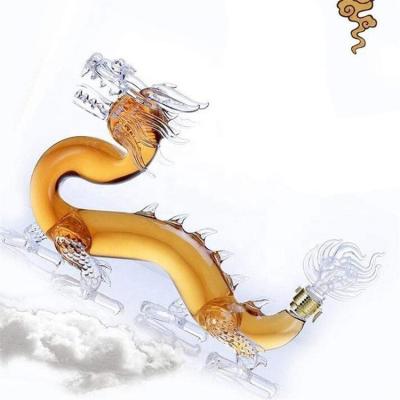 China Wholesale High Quality Dragon Shaped Lead Free Glass Shaped Wine Decanter Whiskey Decanter For Liquor Home To Decorate for sale