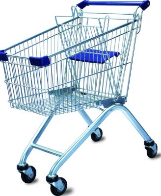 China Unfolding Unfolding Style 125L European Supermarket Shopping Trolley for sale