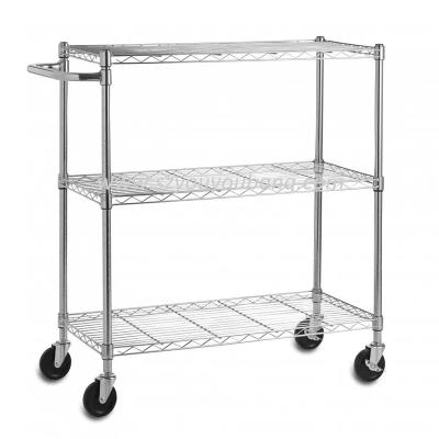 China Double Sided Metal Wire Display Double Sided Store Shelf for sale