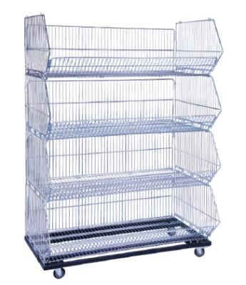 China warehouse steel folding stacking cage YB-P YB-P for sale