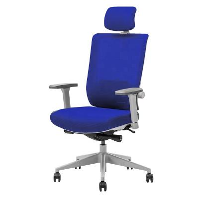 China (Height) HUASHI High Swivel Office Chair Lumbar Support Adjustable Back Office Chair With Armrest for sale