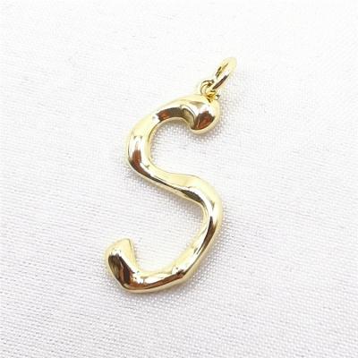 China Pendant 925 formed by Sterling Silver Gold Letter Custom Initial Alphabet from Trendy Fashion Collares for sale