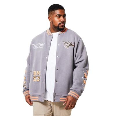 China QUICK DRY plus size varsity jacket bomber letterman college jacket 100% polyester winter jacket good quality men for sale