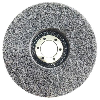 China Clean and Remove Nylon Abrasive Fiber Grinding Wheels Disc Abrasive Paint Rust Oxidation Metal Wheel Polishing Nonwoven Grinding Blades for sale