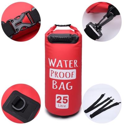 China OEM Customize Durable Floating Backpack PVC Duffel Drybag Waterproof 25L with handle for sale