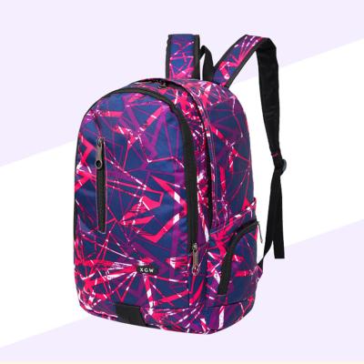 China New nylon waterproof backpack large-capacity leisure student bag printed travel backpack for sale