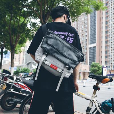 China Personality contrast Messenger bag tide cool locomotive shoulder bag new academic style for sale