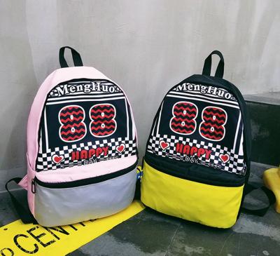 China New nylon letter printed backpack fashion trend in summer in Europe and America for sale