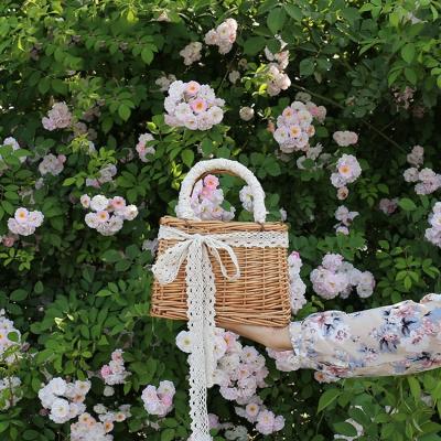 China Straw Wicker Bags Women Handbags PORTABLE Casual Beach Place Ladies Bali Summer Hand Held Rattan for sale