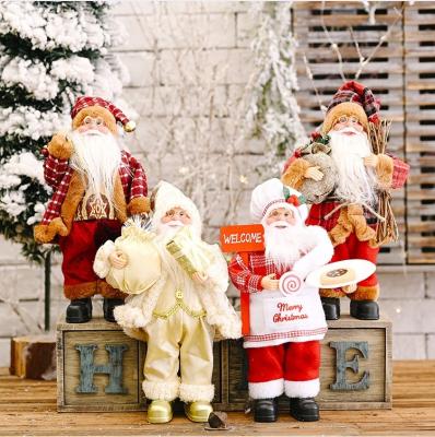 China Creative Polyester Christmas Celebration Decoration Standing Posture Doll Christmas Ornaments for sale