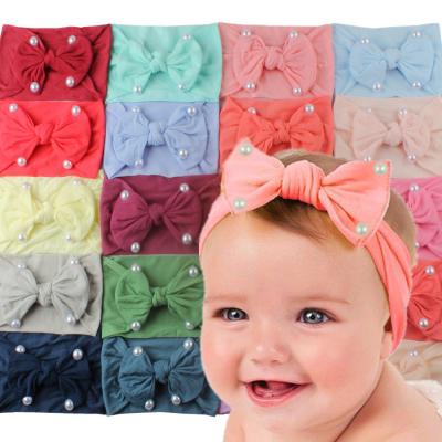 China Fashoion Baby Headband Baby Hair Accessories, Baby Kids Girl Knitted Headband Toddler Solid Color Baby Turban Headband for sale