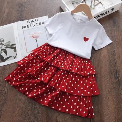 China Anti-wrinkle clothing sets summer toddler girls clothes outfits 2pcs kids clothes for girls dress set for sale