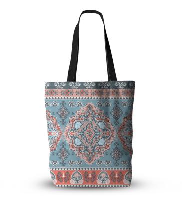 China Fashoion Canvas Tote Bag Custom Women Beach Boho Tote Bag Fashion Classic Cotton Canvas Handbag for sale