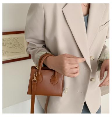 China 2021 Fashoion Women Handbag Small Elegant Design Small Fold Mini Shoulder Pu Leather Bags Ladies Handbags for sale