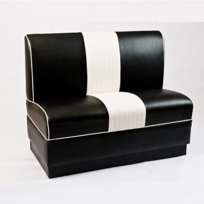 China PANEL Style American Restaurant Leather Sofa Seating Booth for sale