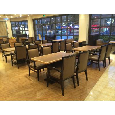 China Solid Wood Foshan Restaurant Furniture Set Modern Restaurant Tables And Chairs for sale