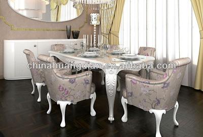 China Dining Room Set Classic Italian Dining Room Sets Furniture HDTS091 for sale